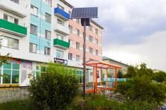 Остановки на солнечных панелях в г. Баймак